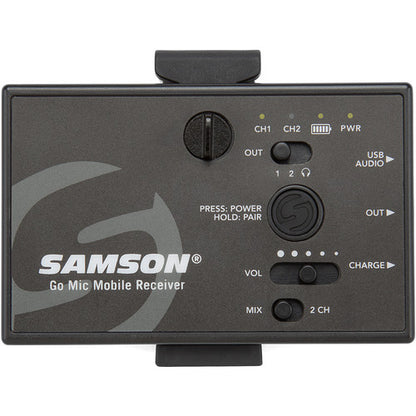 [CLEARANCE] Samson Go Mic Mobile Wireless System with LM8 Omnidirectional Lavalier Microphone for Smartphone, DSLR Camera