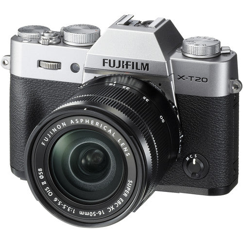 FUJIFILM X-T20 Digital Camera with 16-50mm and 50-230mm Kit (Silver)