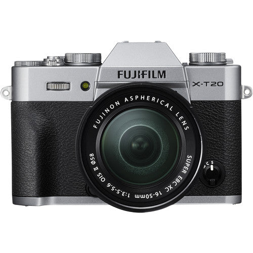 FUJIFILM X-T20 Digital Camera with 16-50mm and 50-230mm Kit (Silver)