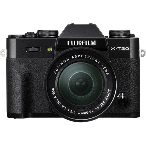 FUJIFILM X-T20 Mirrorless Digital Camera with 16-50mm Lens (Black)