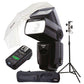 Phottix Juno Flash Speedlight "Ready To Go" Kit with Trigger, Umbrella, Light Stand, Shoe Adapter and Bag