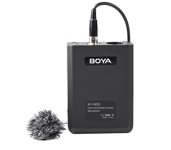 Boya BY-F8OD Professional Omni Directional Lavalier Video/instrument Microphone for Camera Camcorder Record