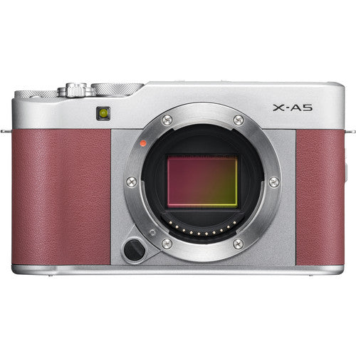 FUJIFILM X-A5 Mirrorless Camera with 15-45mm and 50-230mm Lens Kit (Pink)