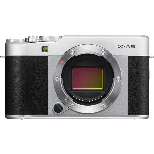 FUJIFILM X-A5 Mirrorless Camera with 15-45mm Lens (Silver)