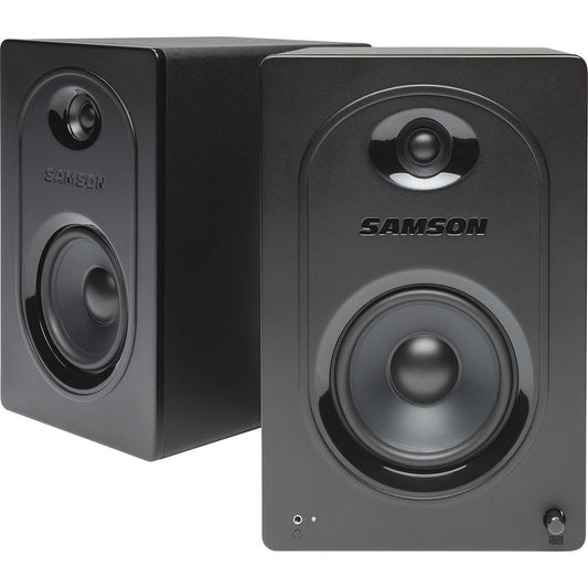 Samson MediaOne M50 Powered Studio Monitors Speaker for Video Editing Gaming Livestreaming, Music Recording