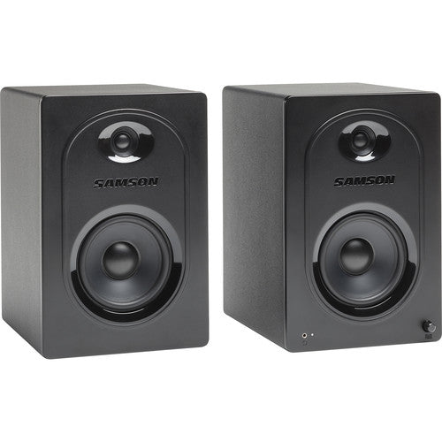 Samson MediaOne M50 Full-Range Powered Studio Monitor Speakers (Pair) For Multimedia, Recording and Gaming