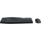 Logitech MK850 Wireless Keyboard and Mouse Combo 2.4GHz Bluetooth Smart with Palm Rest for Home, Office, Desktop PC, Laptop, Phone, and Tablet