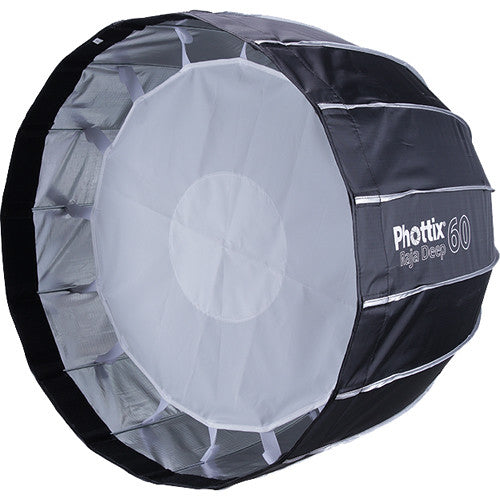 Phottix PH82723 Raja Deep Parabolic Quick Folding Softbox with Grid 60cm or 24 Inches