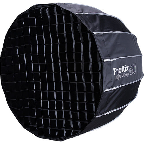 Phottix PH82723 Raja Deep Parabolic Quick Folding Softbox with Grid 60cm or 24 Inches