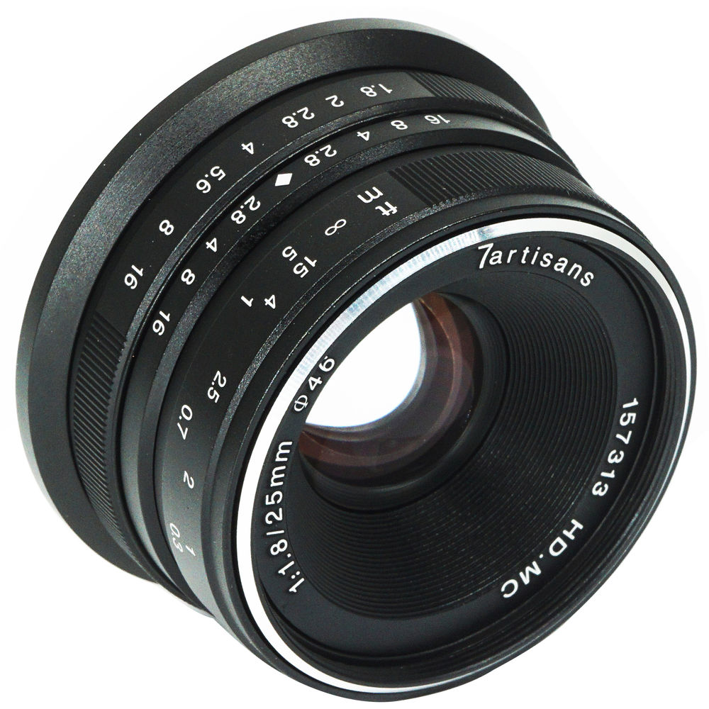 7Artisans Photoelectric 25mm f/1.8 APS-C Format Lens (E-Mount) for Sony Mirrorless Camera