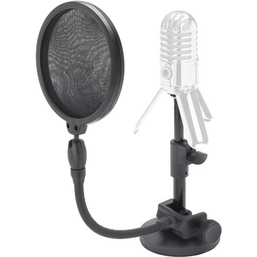 Samson MDPSO5 Lightweight Desktop Microphone Stand and Pop Filter with C-Clamp Mount