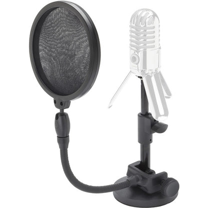 [CLEARANCE] Samson MDPSO5 Lightweight Desktop Microphone Stand and Pop Filter with C-Clamp Mount