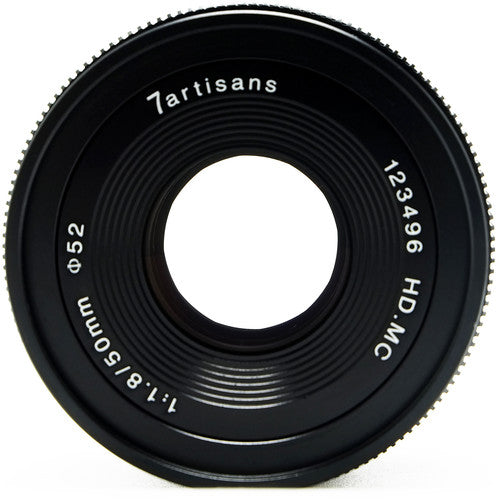 7Artisans Photoelectric 50mm f/1.8 APS-C Manual Prime Lens for Fuji, Fujifilm, Fujinon X-Mount Mirrorless Cameras with Bokeh Effect (BLACK)