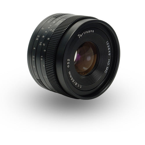 7Artisans Photoelectric 50mm f1.8 APS-C Manual Prime Lens for Panasonic and Olympus Micro Four Thirds MFT M4/3 Mirrorless Cameras with Bokeh Effect (BLACK)