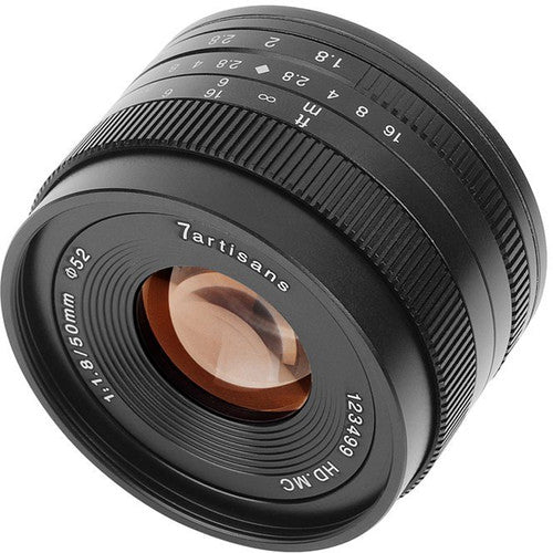 7Artisans Photoelectric 50mm f1.8 APS-C Manual Prime Lens for Panasonic and Olympus Micro Four Thirds MFT M4/3 Mirrorless Cameras with Bokeh Effect (BLACK)