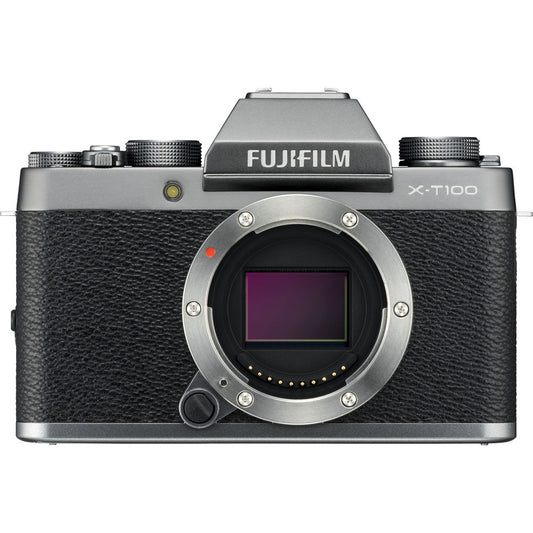FUJIFILM X-T100 Mirrorless Digital Camera (Body Only) (Dark Silver)