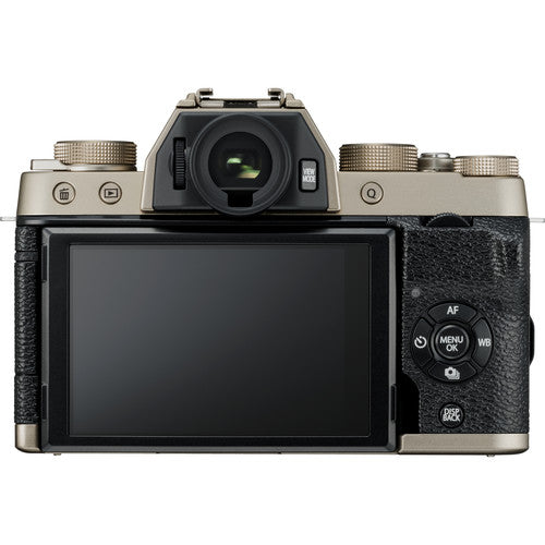 FUJIFILM X-T100 Mirrorless Digital Camera (Body Only) (Champagne Gold)