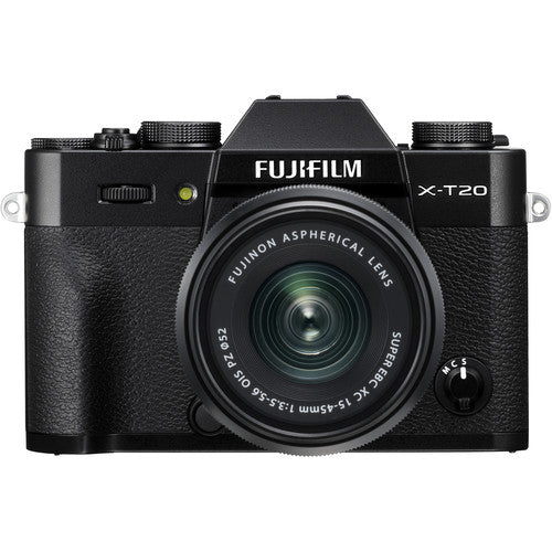 FUJIFILM X-T20 Mirrorless Digital Camera with XC 15-45mm Lens (Black ...