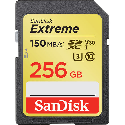 SanDisk Extreme SD Card 256GB SDHC C10 UHS-I U3 V30 Card SDSDXV5-256G 150MB/s