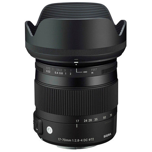 Sigma 17-70mm f/2.8-4 OS Image Stabilization DC Macro OS HSM Contemporary Lens for Canon EF