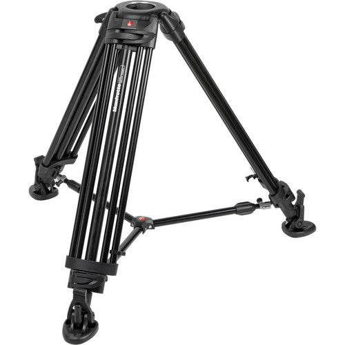 Manfrotto MVKN8TWINM Nitrotech N8 Video Head & Twin Leg Tripod with Mid-Level Spreader