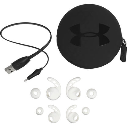 [CLEARANCE] JBL UA Sport Wireless REACT Under Armour Bluetooth Earphones Waterproof IPX7 In-Ear Headphones up to 9 Hours Playtime (Black, White)
