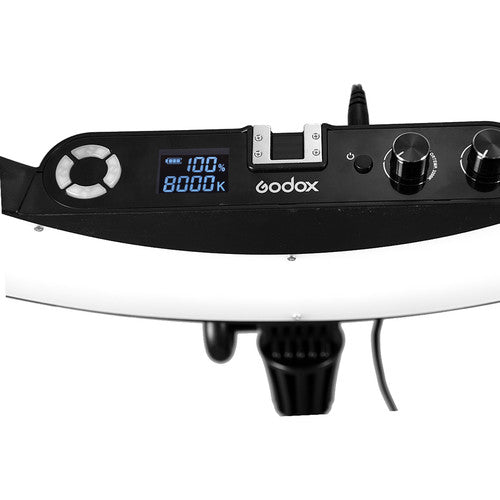 Godox LR160 Bi-Color 3000K-8000K 19-inch Ring Light for Youtube, Vlogging, etc. with Mirror Phone Holder