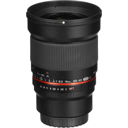 Samyang 16mm f/2.0 ED AS UMC CS Lens for Olympus and Panasonic Micro Four Thirds Mount Mirrorless Camera