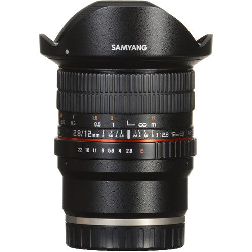 Samyang Ultra Wide Angle 12mm f/2.8 ED NCS Fisheye Lens For Sony E- Mount Mirrorless Camera SY12M