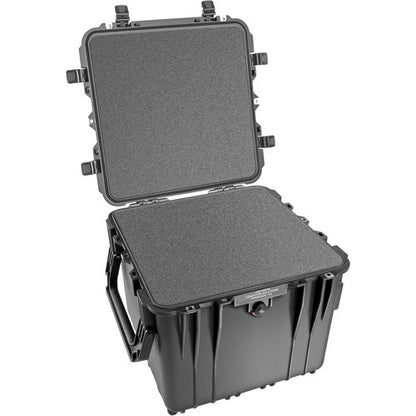 Pelican Protector 18-Inch Watertight Wheeled Cube Hard Case with Pick-N-Pluck Foam / Padded Dividers (BLACK) | Model 0340WF / PD