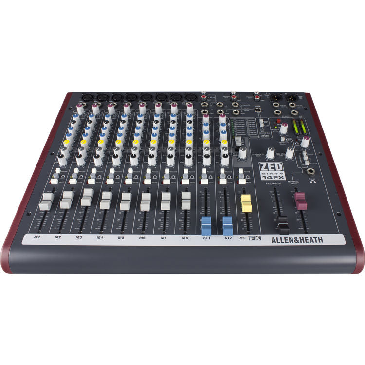 Allen & Heath ZED60-14FX Live and Studio Mixer with Digital FX and USB Port