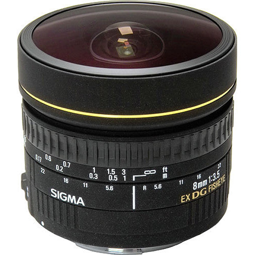 Sigma 8mm f/3.5 Super Multi-Layer Coating EX DG Circular Fisheye Lens for Nikon F