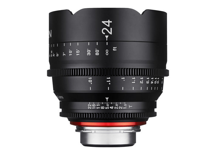 Samyang Xeen 24mm T1.5 Cine Lens (E-Mount) For Sony Mirrorless Camera Wide Angle Manual Focus Lens for Professional Cinema Videography