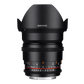 Samyang 16mm T2.2 Wide Angle Manual Focus VDSLR II Cine Lens (EF Mount) For Canon DSLR Cameras for Professional Cinema Videography