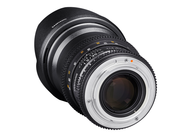 Samyang 35mm T1.5 VDSLR II Manual Focus Cine Lens (E Mount) for Sony Mirrorless Camera for Professional Cinema Videography