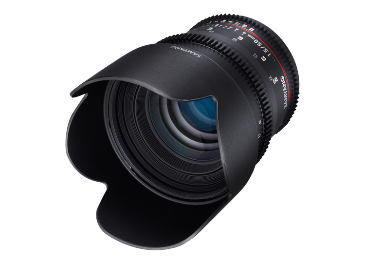 Samyang 50mm T1.5 Manual Focus VDSLR AS UMC Cine Lens (MFT Mount) for Micro Four Thirds M43 Mirrorless Camera for Professional Cinema Videography