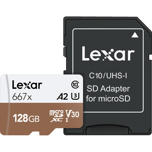 Lexar Professional 1000x Micro SDXC UHS-I Memory Card with up to 128GB Storage Capacity LSDMI128B667A