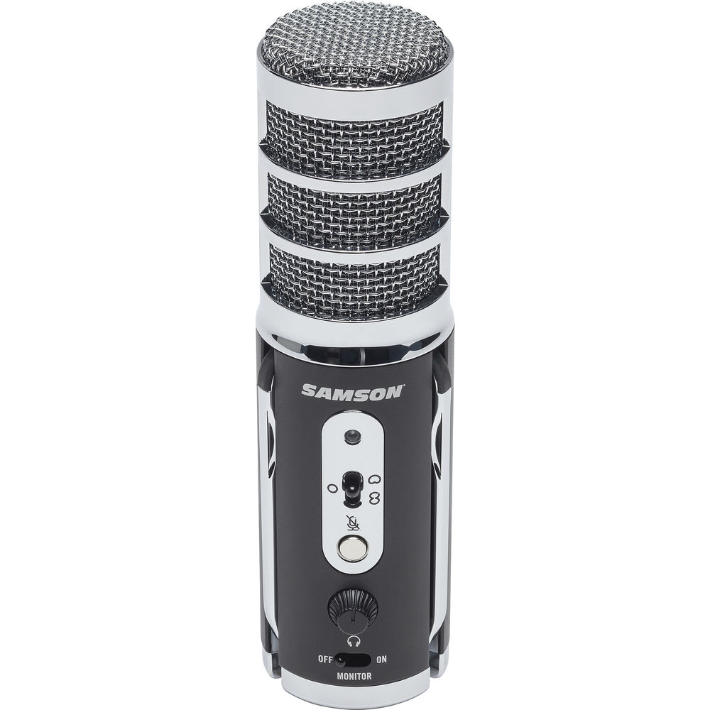 Samson Satellite USB Broadcast Microphone for PC and iOS Smartphone Livestream Microphone