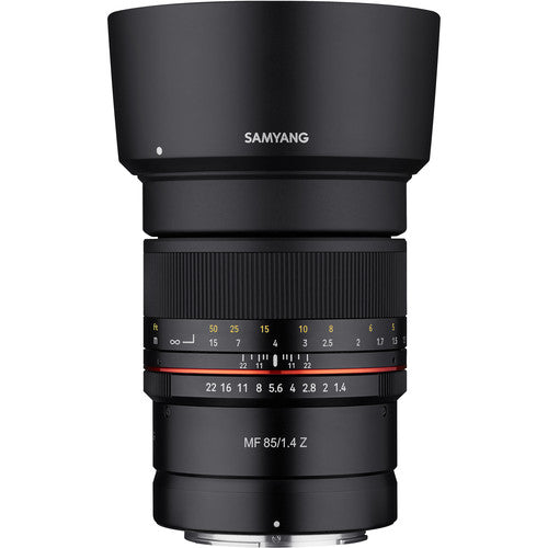 Samyang 85mm f/1.4 Manual Focus Telephoto Lens (RF Mount) for Canon EOS R Mirrorless Camera for Professional Videography Filmmaking and Photography