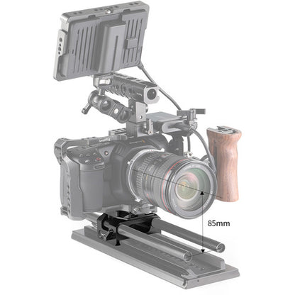 [CLEARANCE] SmallRig 501PL-Compatible Aluminum Baseplate for BMPCC 6K and 4K - DBM2266B