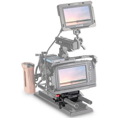 [CLEARANCE] SmallRig 501PL-Compatible Aluminum Baseplate for BMPCC 6K and 4K - DBM2266B
