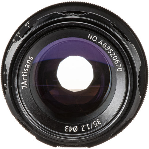 7Artisans Photoelectric 35mm f/1.2 APS-C Manual Prime Lens (E-Mount) for Sony Mirrorless Cameras with Bokeh Effect (BLACK)