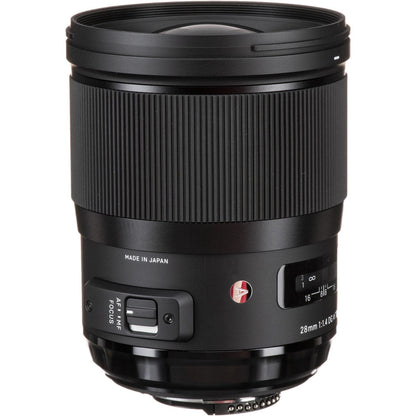 [CLEARANCE] Sigma 28mm f/1.4 Weather-Sealed, Protective Front Coating DG HSM Art Lens for Nikon F