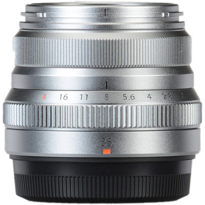 Fujifilm Fujinon XF 35mm f/2 R WR X-Mount Mirrorless Camera Lens (Silver)