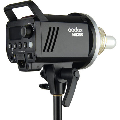Godox MS300-V 300W Daylight 5600K Studio LED Strobe Monolight Bowen S Mount with 2.4GHz Wireless, LCD Display with Onboard and Mobile App Controls for Lighting and Studio Equipment for Photography