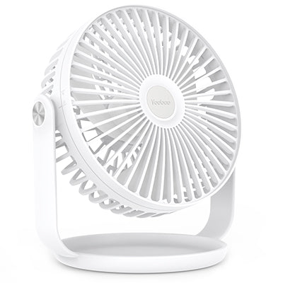 Yoobao F2 Pro 10000mAh Rechargeable Desktop Fan with 360 Degree Rotation, 3 Fan Modes, Up to 50 Hrs USB Type C