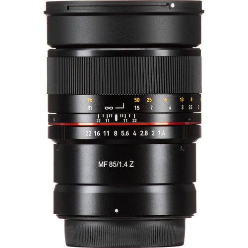 Samyang 85mm f/1.4 Manual Focus Telephoto Lens (RF Mount) for Canon EOS R Mirrorless Camera for Professional Videography Filmmaking and Photography