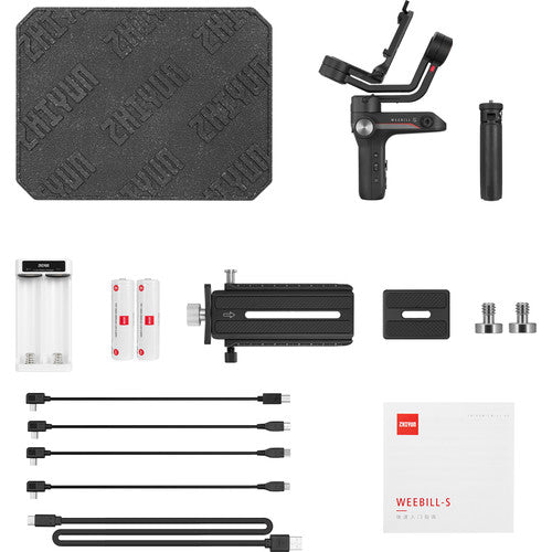 Zhiyun Weebill S Compact 3-Axis Multi Operational Handheld Gimbal Stabilizer with Smartfollow 2.0 and Viatouch 2.0 for Creative or Sports Videography, Youtube, Twitch (WEEBIL-S)