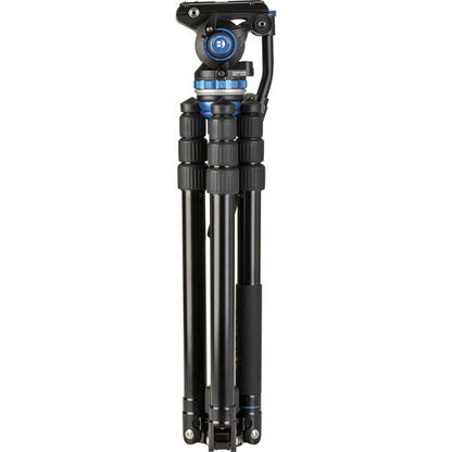 Benro A3883T Reverse-Folding Aluminum Travel Tripod with S6 PRO Fluid Video Head for DSLR, Mirrorless Camera | A3883TS6PRO