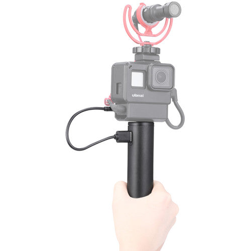 Ulanzi BG-2 6800mAh PB Hand Grip with 1/4 Inch Screw USB Type-C Charging Port Aluminium Alloy Compatible with DJI OSMO Pocket GoPro Action Camera Compact Digital Camera Smartphone
